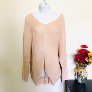 Pink/Creme colored Sweater